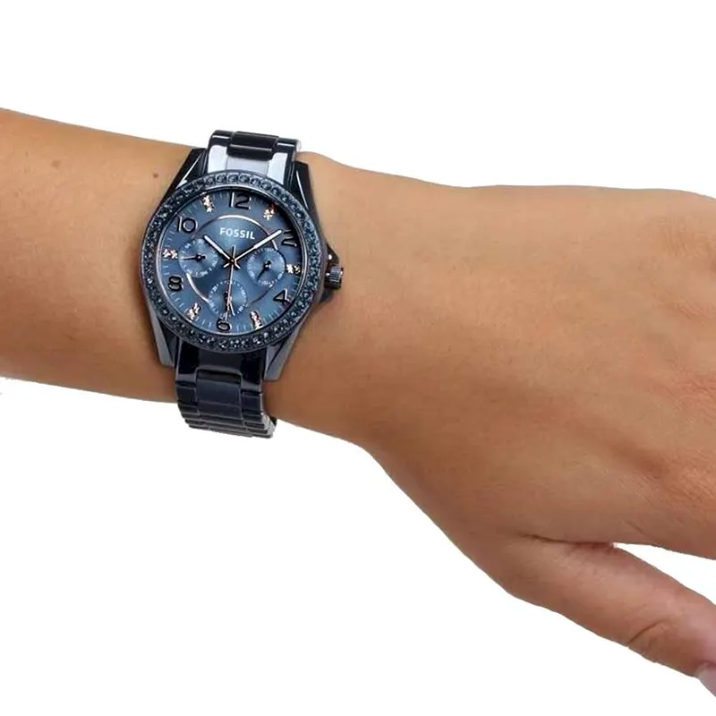 Fossil Riley Quartz Multifunction Blue Dial Ladies Watch- ES4294